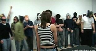 BUSTY GIRL AT CZECH GANG BANG PART