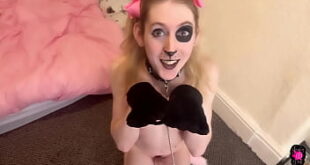 Jessica Bloom trains puppygirl Jenby part 1 tricks and treats