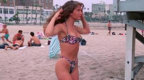 A.J. Langer Bikini Scene in Baywatch