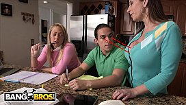 BANGBROS - Stepmom Sara Jay Seduces Carter Cruise and Peter Green Into A