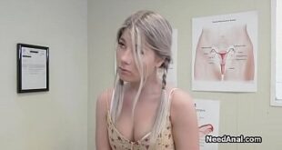 Doctors checkup ends with deep anal sex for blonde teen