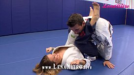 KARATE TEHRER gives experienced BLONDE tuition in FUCKING