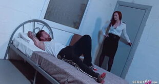 Nymphomaniac Ginger Female Police woman Candi Fuck in Prison