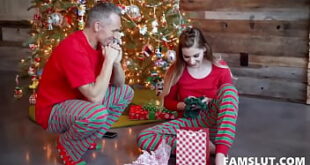 Step Dad Fucks His Hot Daughter on Christmas