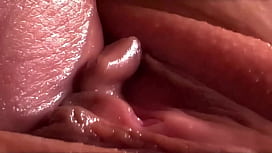 Extremily close-up pussyfucking Macro Creampie